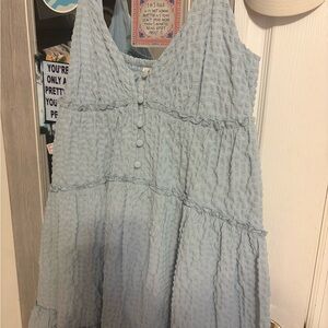 Aeropostale Light Blue Babydoll Dress